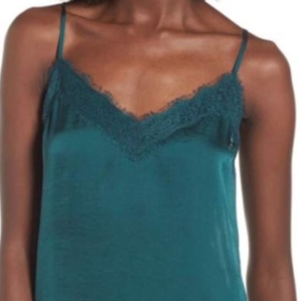 BP. Lace Trim Green Camisole Size L